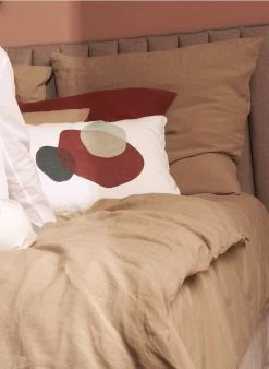 CELESTE - Kussensloop Van Biokatoen | Kaki -Huishoudartikelen Winkel 3914751