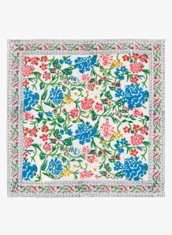 Katoenen Servet Met Bloemenprint | Roze