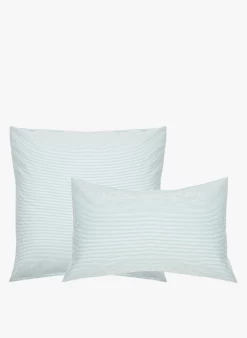 Gestreepte Katoenen Kussensloop | Groen