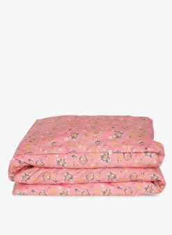 Louise Misha NOEMIE - Dekbedovertrek Van Biokatoen Met Bloemenprint | Roze