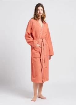 Katoenen Badjas | Oranje -Huishoudartikelen Winkel 4058760