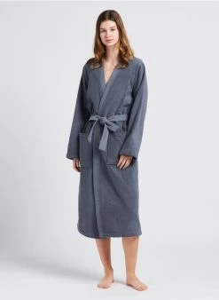 Katoenen Badjas | Grijs -Huishoudartikelen Winkel 4058768