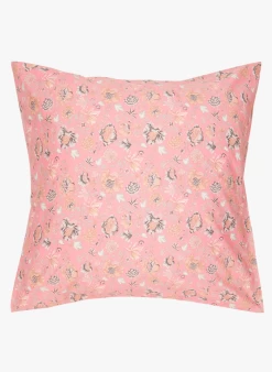 Louise Misha VALERIE - Kussensloop Van Biokatoen Met Bloemenprint | Roze -Huishoudartikelen Winkel 4082937