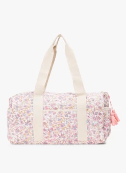 Louise Misha VAEVA - Weekendtas Van Biokatoen Met Bloemenprint | Roze