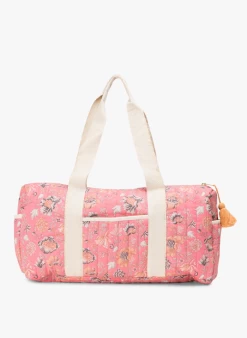 Louise Misha VAEVA - Weekendtas Van Biokatoen Met Bloemenprint | Roze