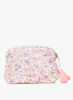 Louise Misha TEIKI - Gewatteerd, Katoenen Etui Met Bloemenprint | Roze