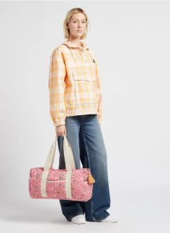 Louise Misha VAEVA - Weekendtas Van Biokatoen Met Bloemenprint | Roze -Huishoudartikelen Winkel 4154318