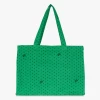 Bonton Katoenen Shopper Met Print | Groen