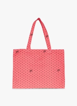 Bonton Katoenen Shopper Met Print | Wit