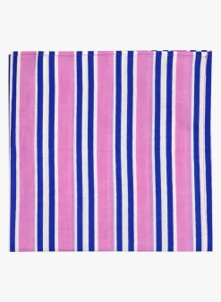 Gestreepte, Katoenen Tafelkleed | Roze