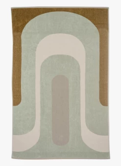 SUNSET - Katoenen Badhanddoek | Groen