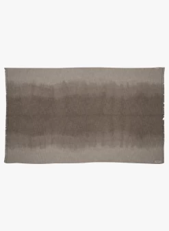 TANDEM - Katoenen Plaid Met Tie-dyeprint | Bruin