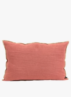CHENNAI - Rechthoekig, Linnen Kussen | Roze