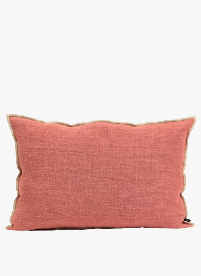 CHENNAI - Rechthoekig, Linnen Kussen | Roze