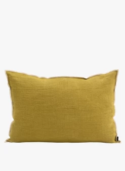 CHENNAI - Rechthoekig, Linnen Kussen | Groen