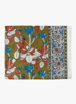 IRIS - Katoenen Tafelkleed Met Bloemenprint | Geel