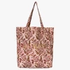 Katoenen Totebag Met Bloemenprint | Roze