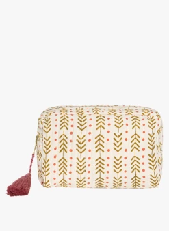 Katoenen Reistasje Met Print | Geel