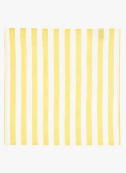 Gestreepte, Katoenen Tafelkleed | Wit